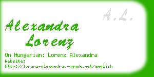 alexandra lorenz business card